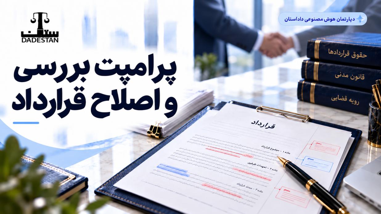 پرامپت بررسی، نقد و اصلاح قرارداد با هوش مصنوعی